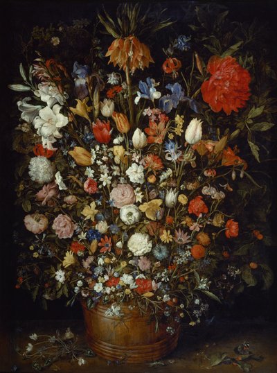 木の器の花 作： Jan the Elder Brueghel